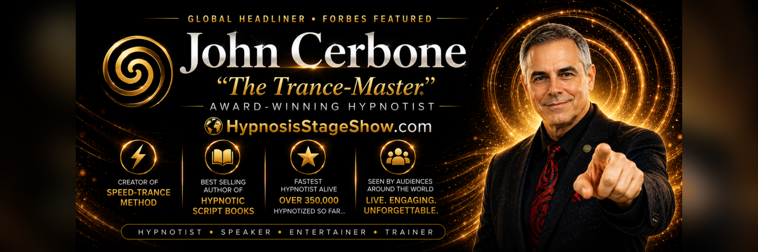 John Cerbone, The Trance-Master, award-winning comedy hypnotist